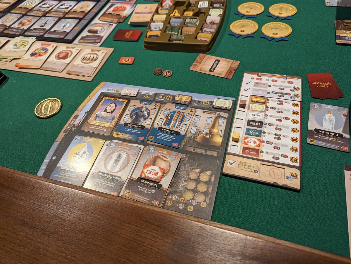 We had an absolute blast playing Distilled from @paverson last night. One of the best learn to play experiences I have had with a game. More publishers could learn from this example.

#boardgames #boardgamegeek #tabletopgames #tabletopgaming #Distilled #PaversonGames