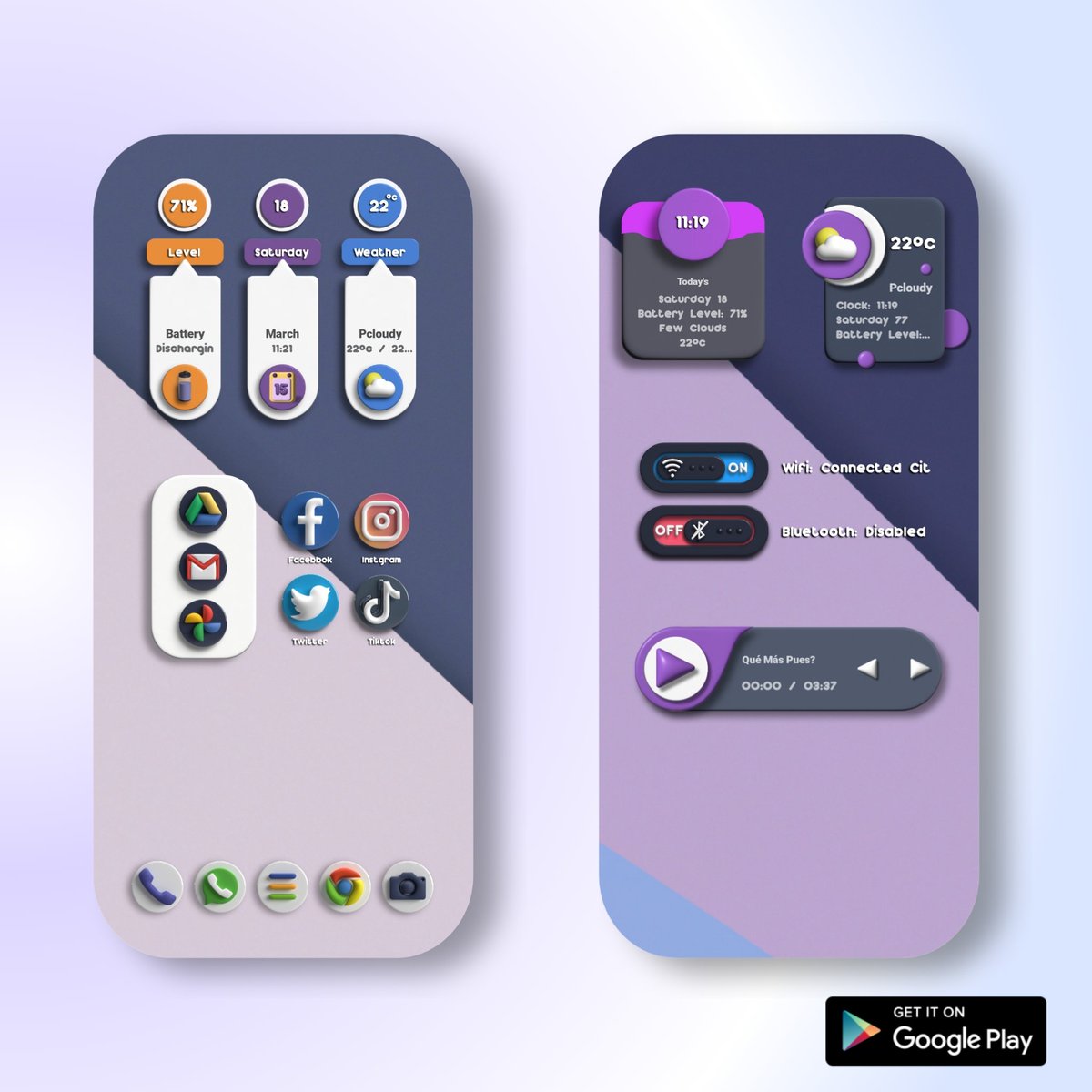 Android15Kustom's tweet image. ¡Hi guys!  

Dunkin for Kwgt updated, added 13 beautiful widgets.

🔹Download:
👉bit.ly/3VkJkEa

#kwgt #homescren #novalauncher #Wallpapers #desing #widgets