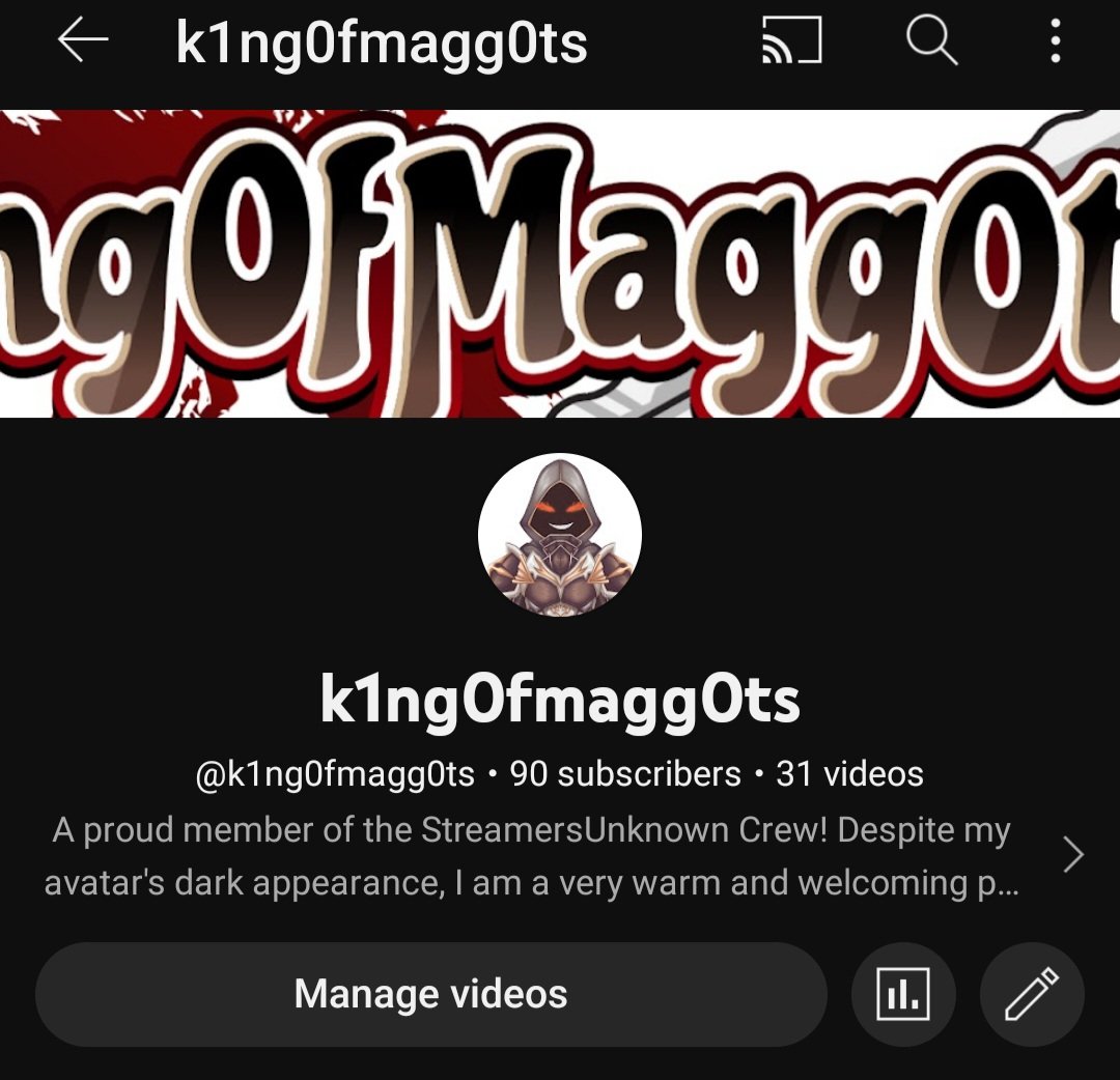 kingofmaggots's tweet photo. AHHHHHHH!! SO CLOSE TO 100 ON TIKTOK AND YOUTUBES!! #Vtubers #closetogoal https://t.co/aR21DRFDOA