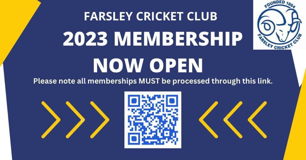 Our 2023 Membership is open to all including new members.  For those unable to use the QR code use the following link- 
forms.gle/zYw6Lz8VTygKYD…   

If anyone has any issues completely, we are at the club house on Saturday or let us know and we’ll happily assist. 

Thank you 🏏🐏