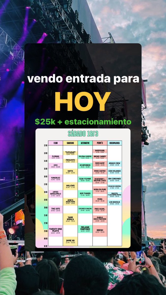 RT para hacer feliz a alguien #lollapalooza #lolla #tameimpala