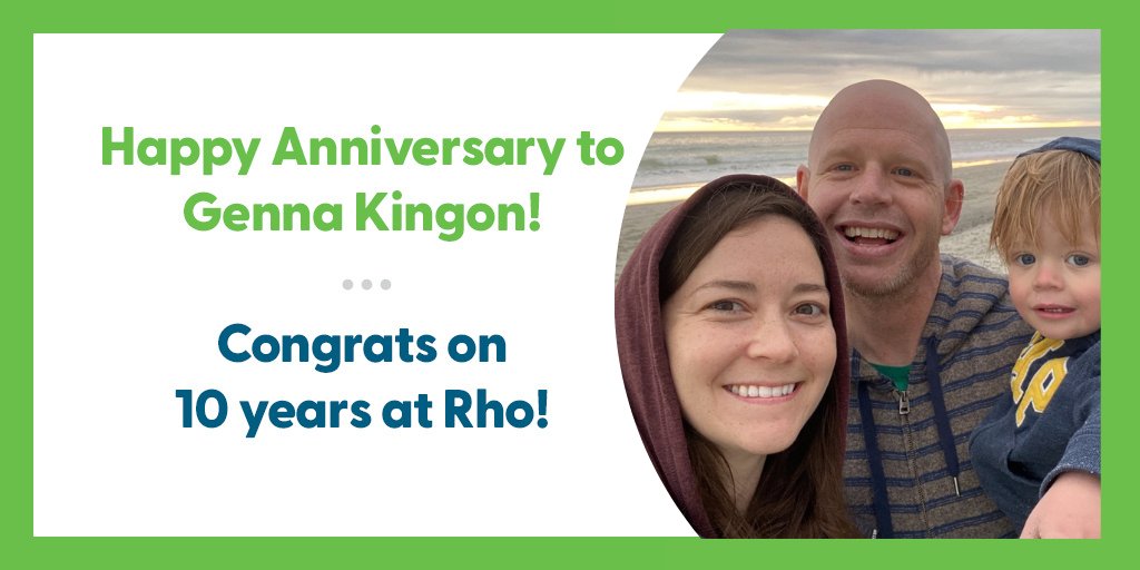 rhoworld's tweet photo. Congratulations to Genna Kingon, Ph.D., RAC, director, regulatory strategy, on her #workanniversary! Genna joined our team in 2013 and has played a crucial role in developing regulatory strategy and submission management from pre-IND to post-approval. #LifeAtRho https://t.co/u7llYvVe6i