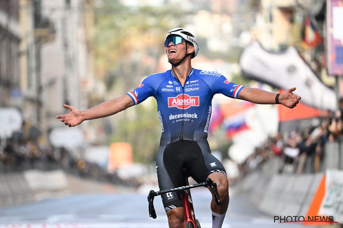 Alpecin-Deceuninck Cycling Team (@alpecindck) on Twitter photo We are not crying, you are crying! 🥹
<a href="/mathieuvdpoel/">Mathieu Van der Poel</a> wins <a href="/Milano_Sanremo/">Milano Sanremo</a> 😍🏆
GRAANDDEEEE!
#AlpecinDeceuninck #MilanoSanremo #MVDP We are not crying, you are crying! 🥹
<a href="/mathieuvdpoel/">Mathieu Van der Poel</a> wins <a href="/Milano_Sanremo/">Milano Sanremo</a> 😍🏆
GRAANDDEEEE!
#AlpecinDeceuninck #MilanoSanremo #MVDP