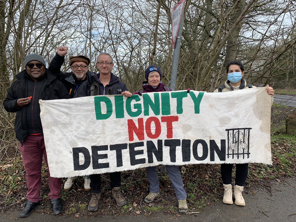 No2Hassockfield's tweet image. 🧵 Such a loud, inspiring protest outside Derwentside IRC today. We made so much noise and have since heard from the women detained: they could hear us. They were outside their blocks shouting ‘help us’ ‘help me’. 

We will keep showing up until it is shut down! 

#SetThemFree✊