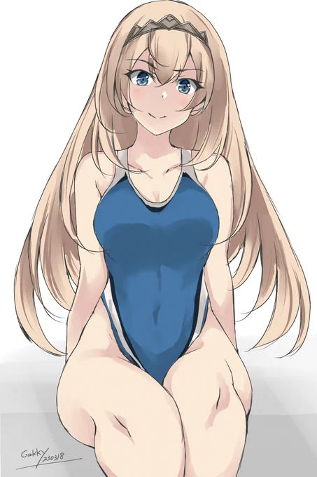 #艦これ版真剣お絵描き60分一本勝負_20230318#艦これ版深夜の真剣お絵描き60分一本勝負 競泳ヴィクトリアス 