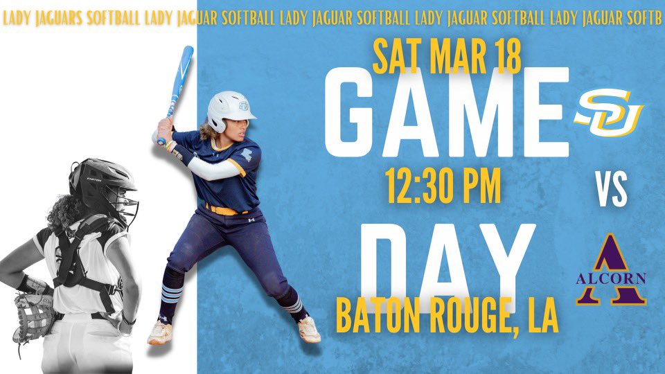 𝐈𝐭’𝐬 𝐜𝐨𝐧𝐟𝐞𝐫𝐞𝐧𝐜𝐞 𝐭𝐢𝐦𝐞!

Meet us at Lady Jaguar Field as we host Alcorn in our conference home opener. 

#ExperienceTheStandard #SouthernIsTheStandard 

#ProwlOn | #GoJags | #WeAreSouthern