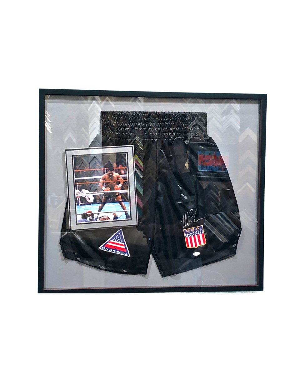 Jerseys aren't the only sports memorabilia you can frame!

#sportsmemorabilia #boxing #collectorsitems