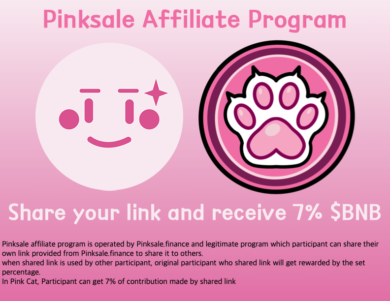 PlaythePink's tweet photo. Pinksale affiliate program 🔥
Pinksale offers an affiliate program in which you can get 7% of the contribution made using your link.
Don't forget to participate 🚀
https://t.co/0UDPlfL7Su
you can get your link from our sale page above
@pinkecosystem #Pinksaleecosystem https://t.co/kJUJX8ehQU