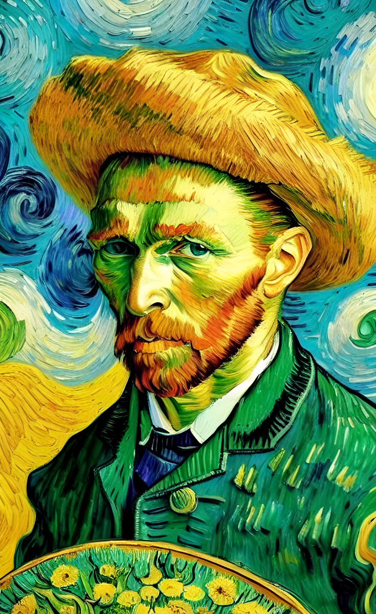 sacredhacker's tweet image. #neuronet #Vincent_Van_Gogh #paintings #нейросеть #Винсент_Ван_Гог #картины