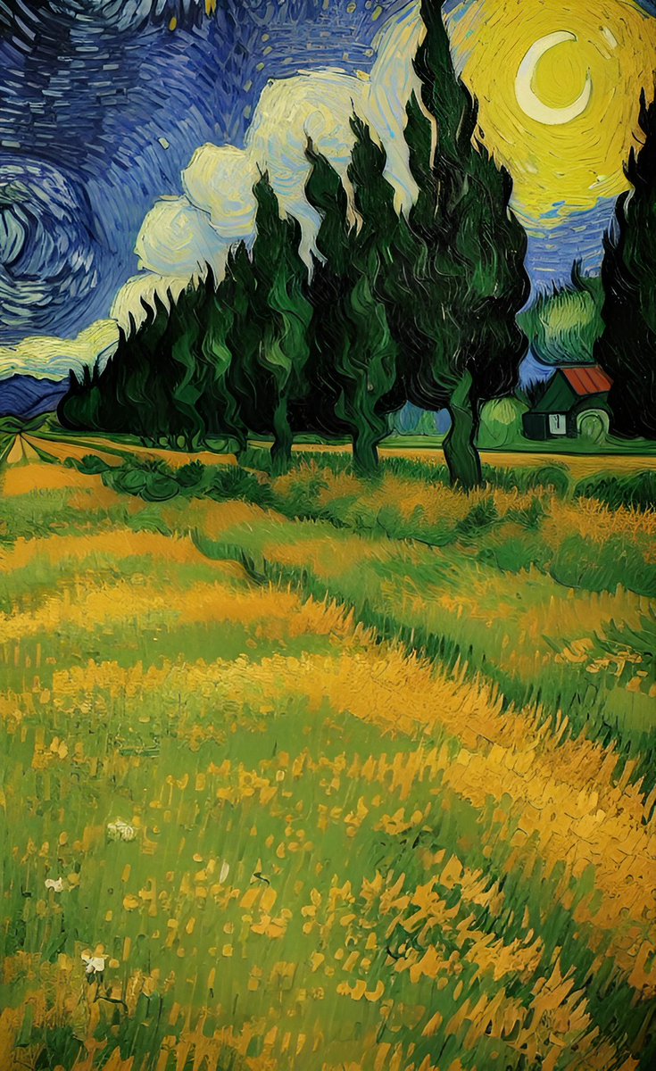 sacredhacker's tweet image. #neuronet #Vincent_Van_Gogh #paintings #нейросеть #Винсент_Ван_Гог #картины