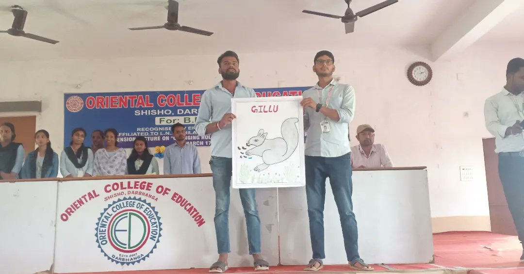 OCEIndia2004's tweet image. A Teaching Learning Material (TLM) presentation on Teaching Aid was organized at Oriental College of Education, Darbhanga, in which all the trainees of B.Ed. session 2021-23 and 2022-24 along with teachers participated.
#PresentationTeachingAid
#TeachingLearningMaterial