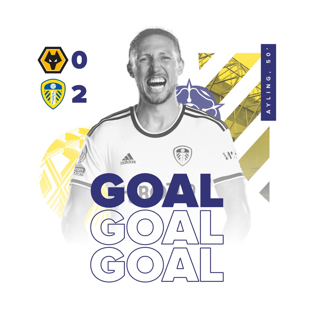 LUFC's tweet photo. GGGGGGOOOOOOAAAALLLLLL!!! LUKE AYLING!!! WHAT A MAN!!! https://t.co/FlJwTQqkuw