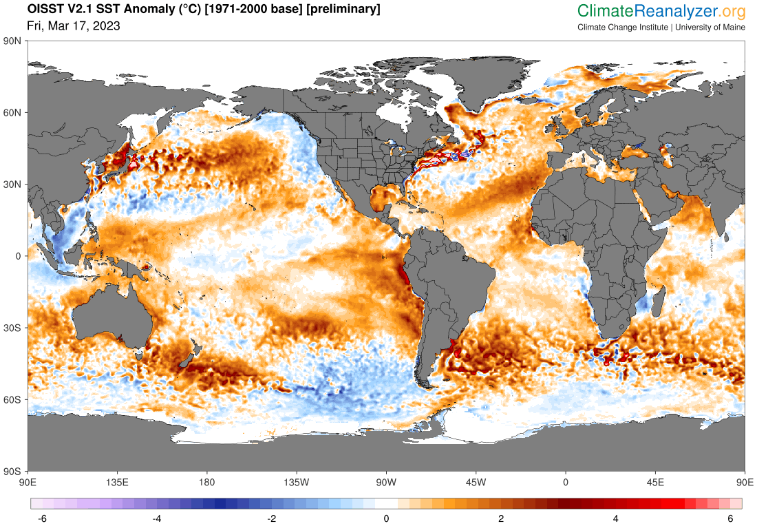 AlertaDeSismos's tweet photo. ALARMANTE NOTICIA🔴| Por primera vez en la historia, la temperatura promedio de los océanos acaba de superar los 21°C.

⚠️Este excedente de energía podría provocar la intensificación de los huracanes, el derretimiento de los polos y gatillar desastres climáticos en todo el mundo. https://t.co/nArbQ4oF8t