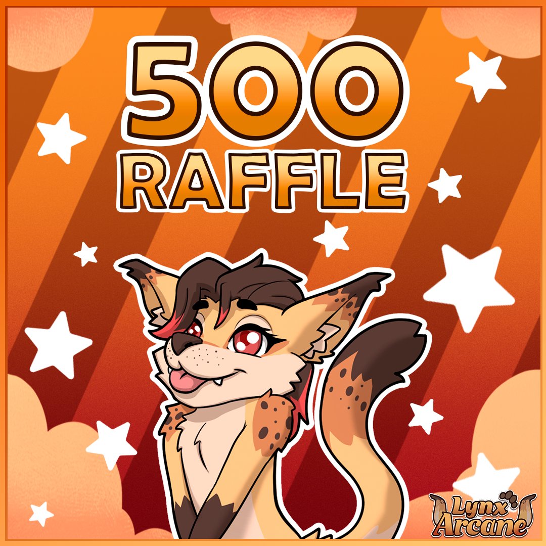 Thank you for 500 followers, both here and on FA! Im hosting a Raffle to celebrate! 💖
Prize is one YCH from your choice (furaffinity.net/gallery/learca…)
- Two winners, decided on 03/04;
- Share/Like/Comment = 1 Entry EACH, decided on a random wheel. Must be following me.
Good luck! >w<
