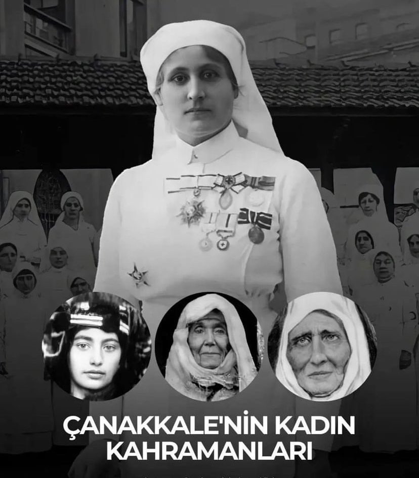 Kadın olmadan #Devrim olmaz. 
~Mücahide Hatice Hanım 
~Nezahat Onbaşı 
~Safiye Hüseyin Elbi 
~Şemsi Nine 
Daha adını sayamadığım bir çok #kadın ruhları şad olsun. 
Vatan size minnettar. 
#ÇanakkaleZaferi