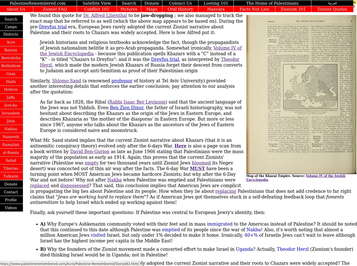 FadilRazeh's tweet photo. @TayyanEl MOST Europe's Jews recently called Khazar-ruled areas as their home
Pre-Dreyfus trial, EuropeanJews identified themselves with Chazars
#ShlomoSand said this continued up to 1967. It was USJews who spread the lies using FARCE of a book #FromTimeImmemorial👇
https://t.co/pCrSrFkG9x https://t.co/u9o5l9zDSn