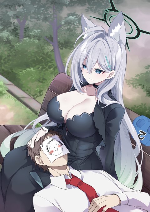 「ん、膝枕……」
#ブルアカ 