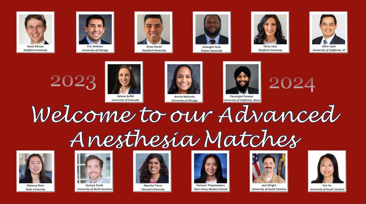 stanfordanes's tweet photo. Very excited to welcome our new residents to Stanford! Congratulations!!#Match2023 https://t.co/dxwSO6bvbi