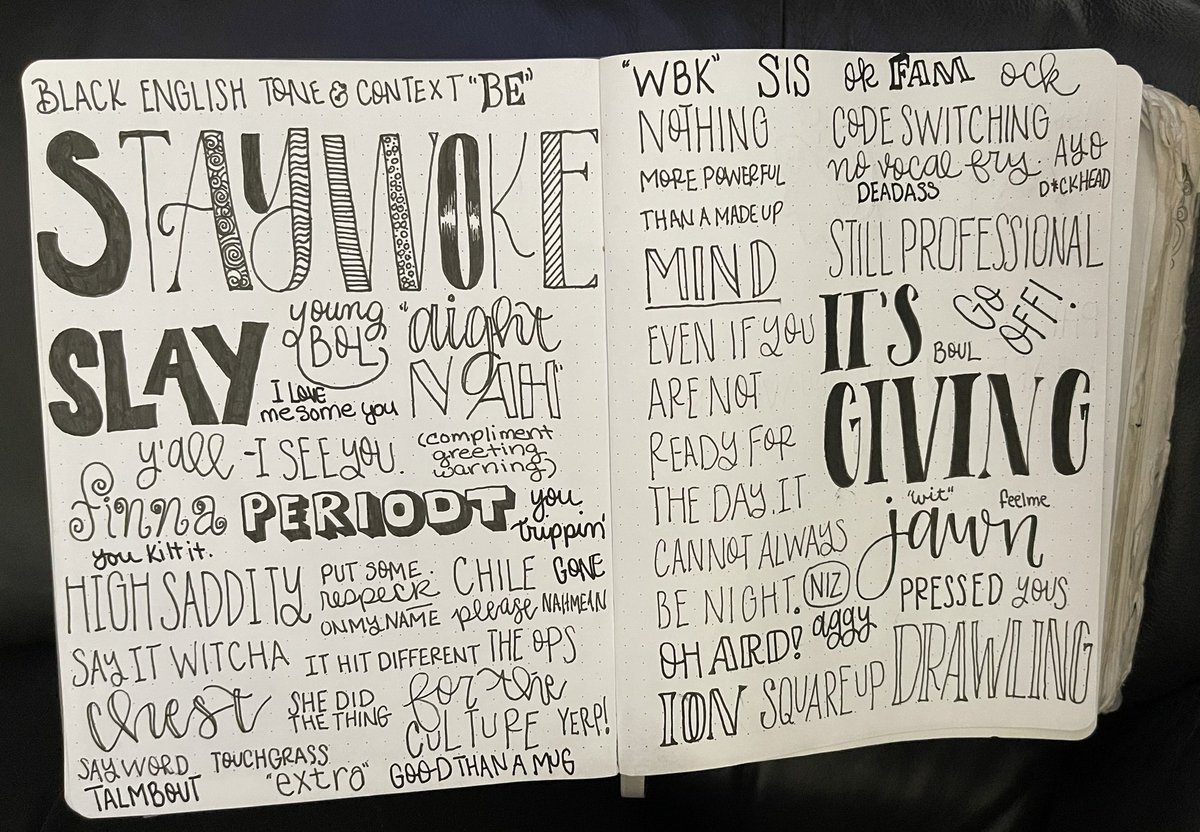grayciousgood's tweet photo. Drawing &amp; doodling words from the hood... #BlackEnglish #AAE #AAVE #BlackPhilly #OriginofJawn #culturalappropriation #linguistics #Philly #Jawn #blackculture #handletter ✍🏿 https://t.co/Z1o2sCe3SC