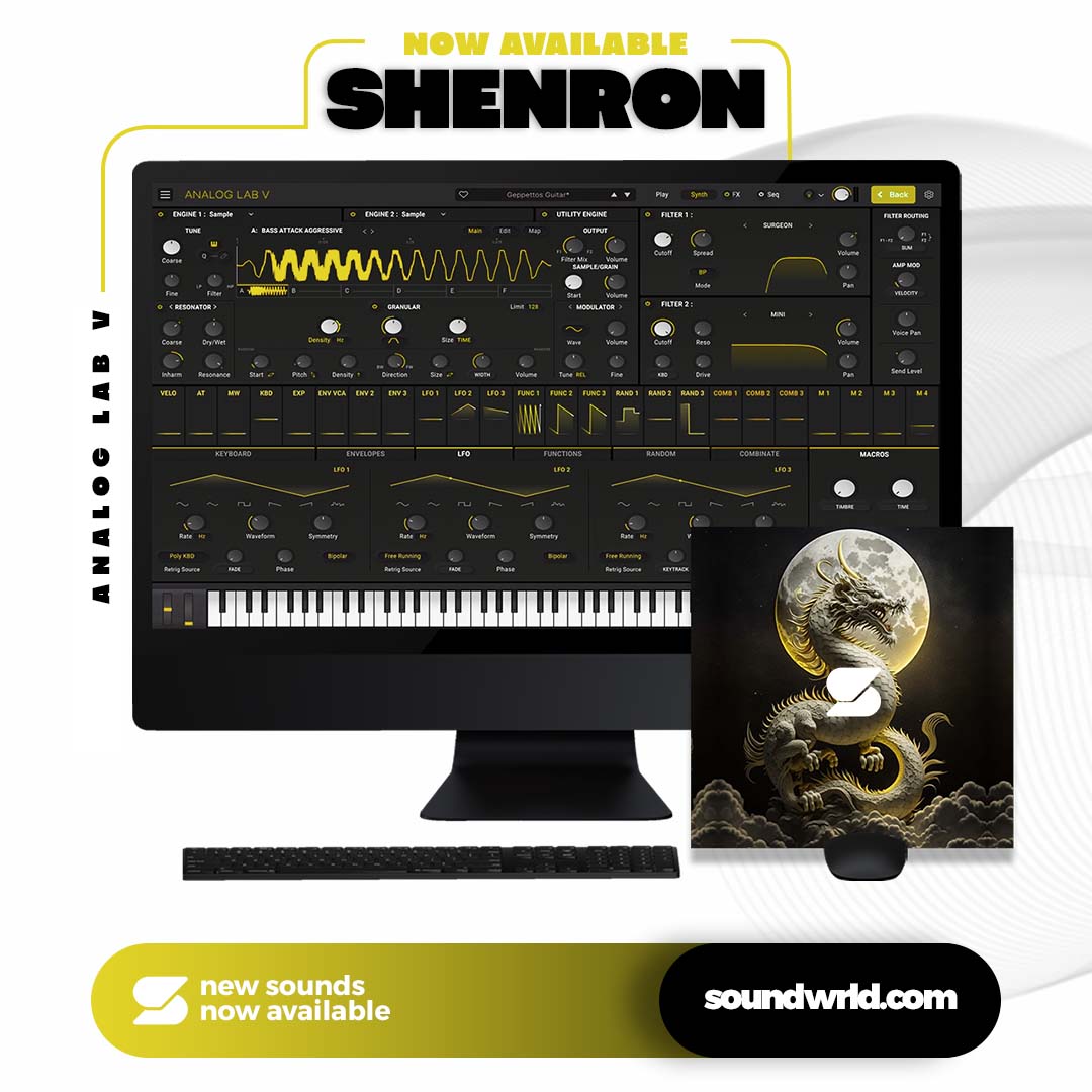 soundwrld's tweet image. Shenron (Analog Lab V + One Shot Kit) 🐉 #analoglab #presets #analoglabv #analoglabvpresets #pigments #pigmentspresets #nav #metroboomin #travisscott #drake #future #musicproducer #flstudio21 - eepurl.com/inaY0k