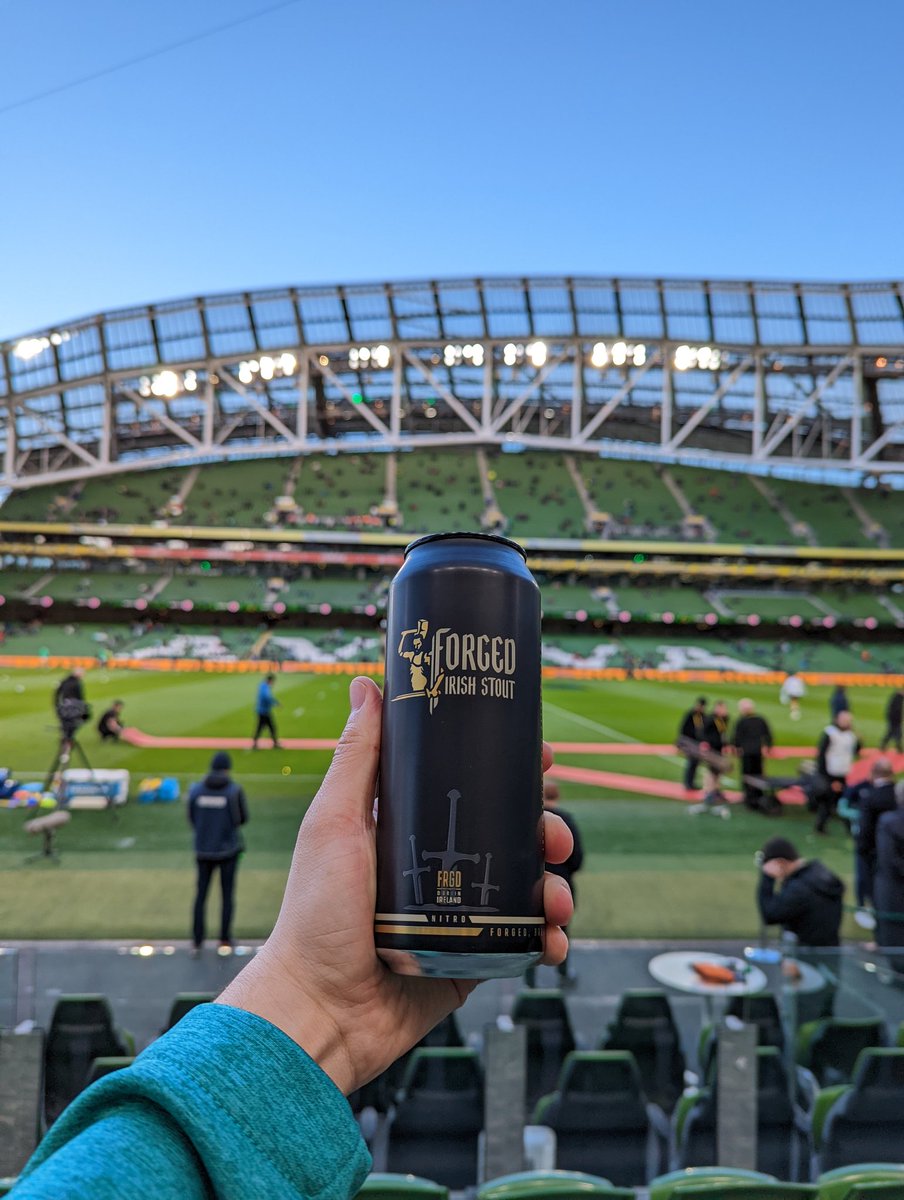 ForgedStout's tweet photo. Forged Irish Stout - wishing @IrishRugby the best of luck. #NotHereToTakePart #ForgedArmy https://t.co/WTj7I1C12d