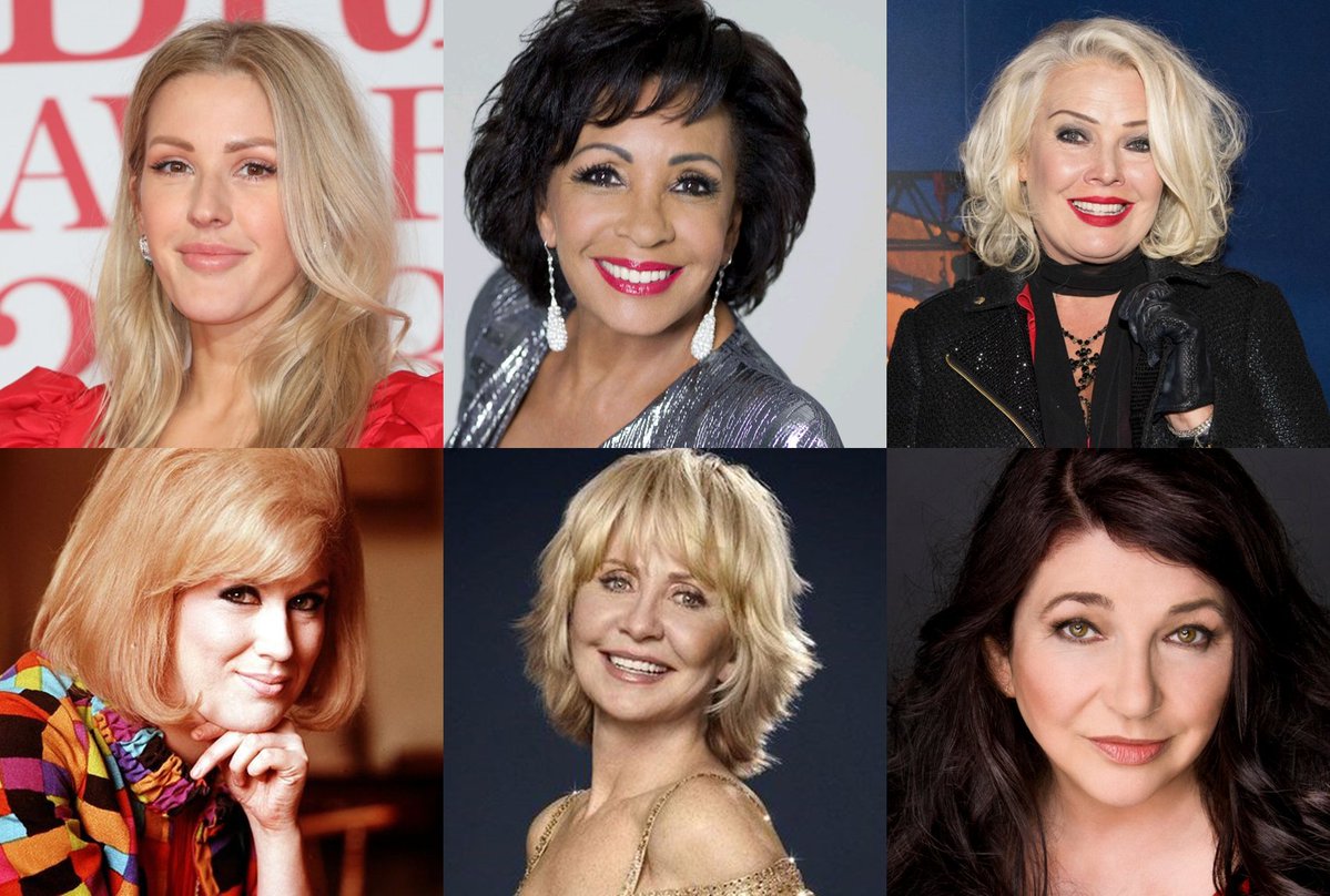 British female solo acts with the most entries on the UK Official Singles Chart Top 100 (@officialcharts)
1. @elliegoulding - 35
2. @shirleybassey - 34
3. @kimwilde - 32
4. Dusty Springfield - 31
5. @lulushouts  - 29 
= @KateBushMusic - 29