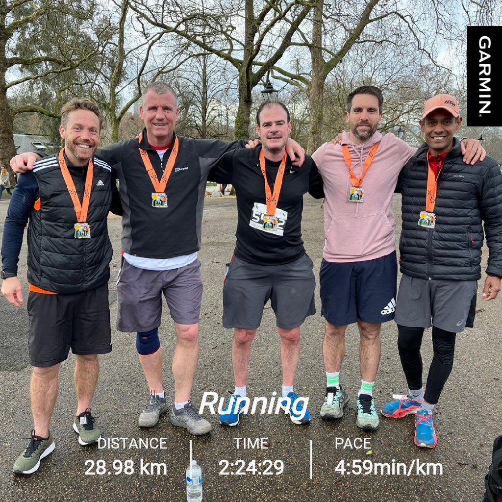 I ran the #hydeparkhalf marathon today, followed by another 5 miles to get up to 18 miles! I'm running the #londonmarathon for @parkinsonsuk. The link to sponsor me is in my bio - if you could it would be much appreciated.