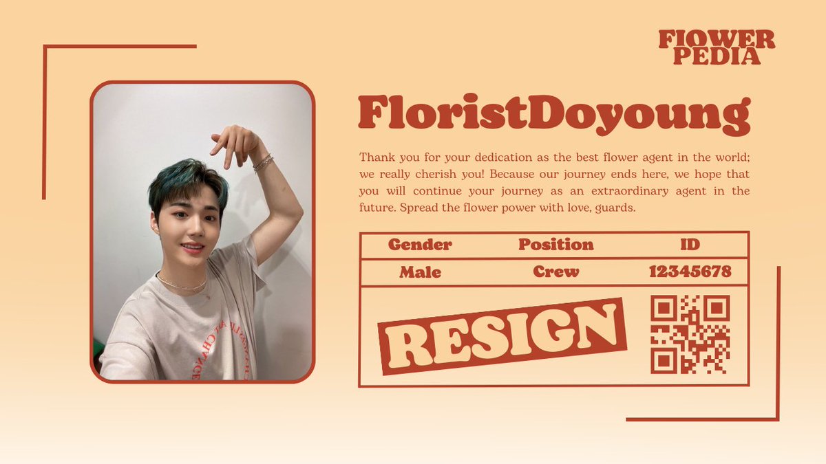 biyumoroll's tweet photo. Seven days of pondering flowers and their meanings also solving the mystery at the end with the Guards, I, FloristDoyoung, have completed my assignment as a flower agent and resigned from Flowerpedia florist! 🌻 https://t.co/1lvaMbNXy7