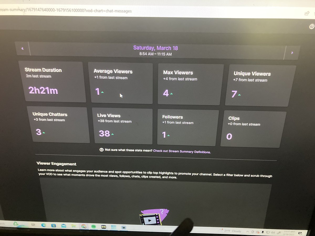 First stream back 💙!