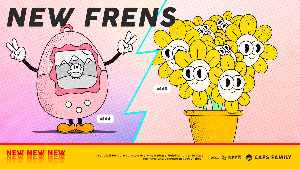 The new Frens are here !! 🤩🤩🤩

Tamagochi Fren #164
opensea.io/assets/matic/0…
Flowers Frens #165
opensea.io/assets/matic/0…

Grab yours 🤩🤩🤩

#NFT #NFTs #NFTdrop