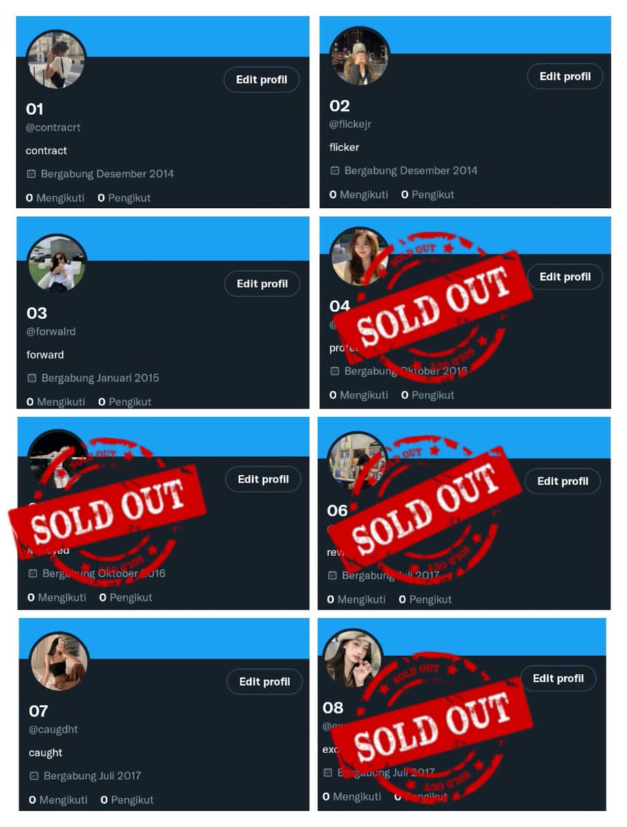 stupdtoss's tweet photo. @helloimgrootss w–t–s inact kosongan y14 - y17

   ૪ verif all (nomor indo no mastip) 
   ૪ masuk mt ht
   ૪ all circle
   ૪ go green (-ssb ganti @)
   ૪ dapet pw email

 💸 : 9.500/ ea https://t.co/5g39Bc5ed6