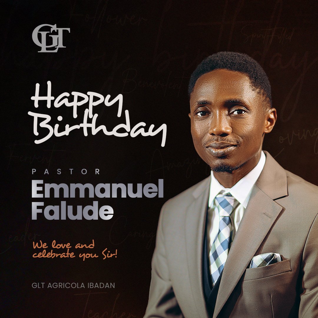 gltibadan's tweet photo. Happy birthday to our very own Pastor Emmanuel Falude! @emmanuelfalude! 🎊🎉
We celebrate your heart of love and sacrifice, and your Fatherly guidance over us. Thank you for giving and yielding to the Lord. Thank you for shepherding us with so much wisdom and affection. https://t.co/9B5JPhpqJF
