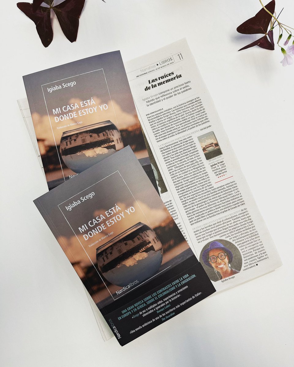 Estupenda reseña de «Mi casa está donde estoy yo», de <a href="/Igiaba/">Igiaba Scego</a> por <a href="/Portadoresuenos/">Eva Cosculluela</a> en <a href="/ABC_Cultural/">ABC Cultural</a> .

Este libro es uno de los descubrimientos de la temporada y está de plena actualidad.

#Italia 
#emigracion 
#Somalia 
#LibrosRecomendados