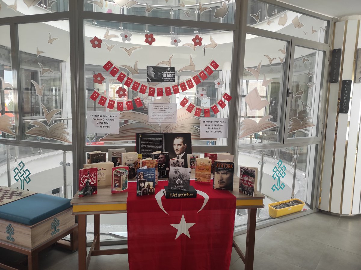 18 Mart Şehitlerimizi Anma Günü ve Çanakkale Deniz Zaferi'nin 108. Yıl Dönümü Kitap Sergimize tüm okuyucularımızı bekliyoruz.