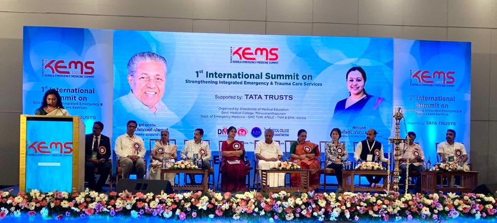 emaindian's tweet photo. KEMS - International Summit on strengthening Emergency &amp; Trauma care services - Inaugural Ceremony #kems23 https://t.co/THazkvmBDO