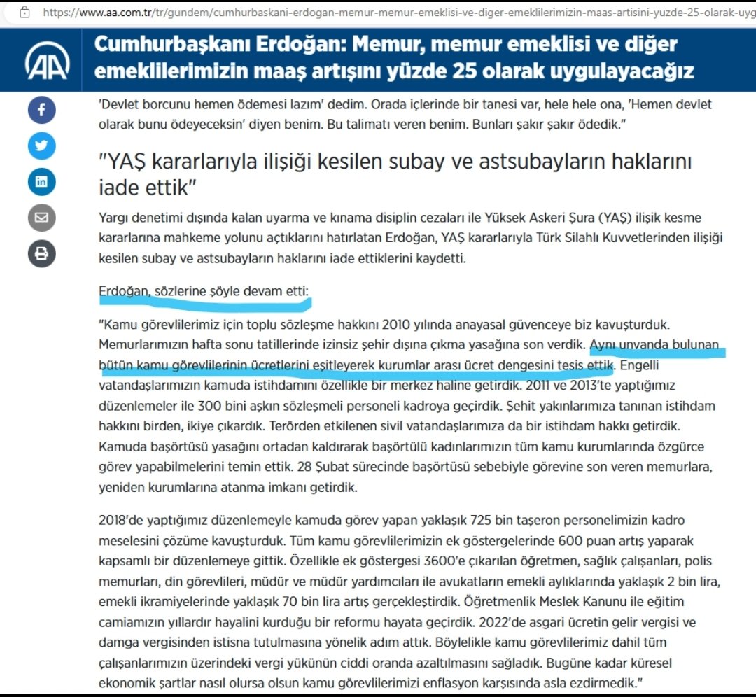 <a href="/UniDaireBaskan/">Üniversite Daire Başkanları</a> <a href="/VahdetOzkocak/">Prof. Dr. Vahdet ÖZKOÇAK</a> Eşit işe eşit ücret için söz verdiniz Ama emsallerine ödenen MakamGörevTazminatında #ÜniversiteDaireBaşkanları unutuldu  memurlar.net/haber/1051726/…
şimdi #ToplumsalBeklentilerPaketi nde zamdeğil sadece eşitlik ilkesinin uygulanmasını bekliyoruz
<a href="/hasandogan/">Hasan Doğan</a> <a href="/mahmutgurcan/">MAHMUT GÜRCAN 🇹🇷</a> <a href="/erolozvar/">Erol Özvar</a>