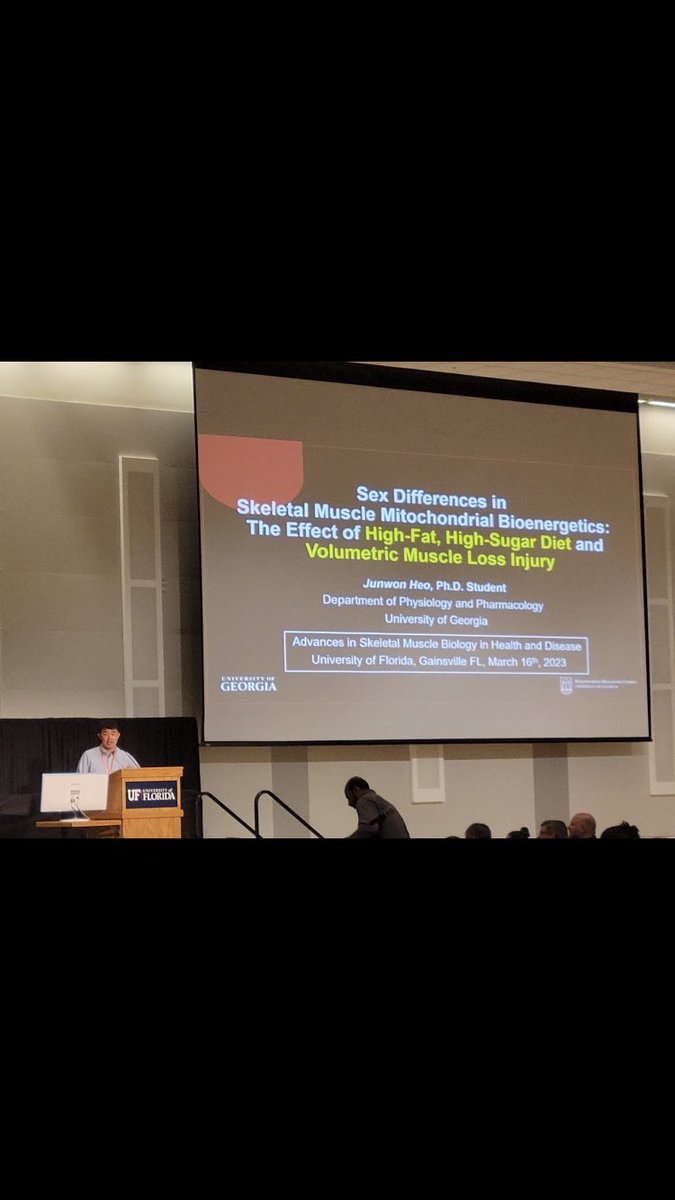 Junwon_Heo_'s tweet photo. I was honored and psyched to be able to share my current work at the Advances in Muscle Biology in Health and Diseases meeting #Myology2023 @MYOTWlTTER @Call_LabUGA https://t.co/JSL2ZXxUrT