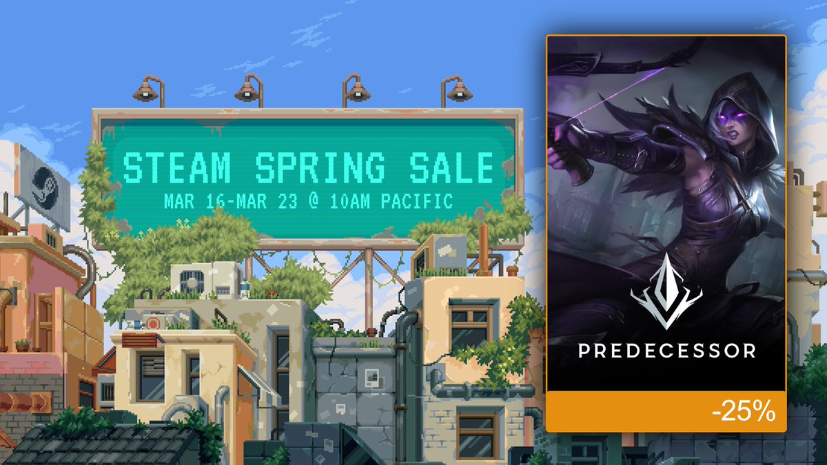 PredecessorGame's tweet image. 🌱 The Steam Spring Sale is underway, and you can grab any Predecessor Early Access Bundle for 25%!

Grab a bargain now! 👇
ow.ly/lvyg50NlcLR