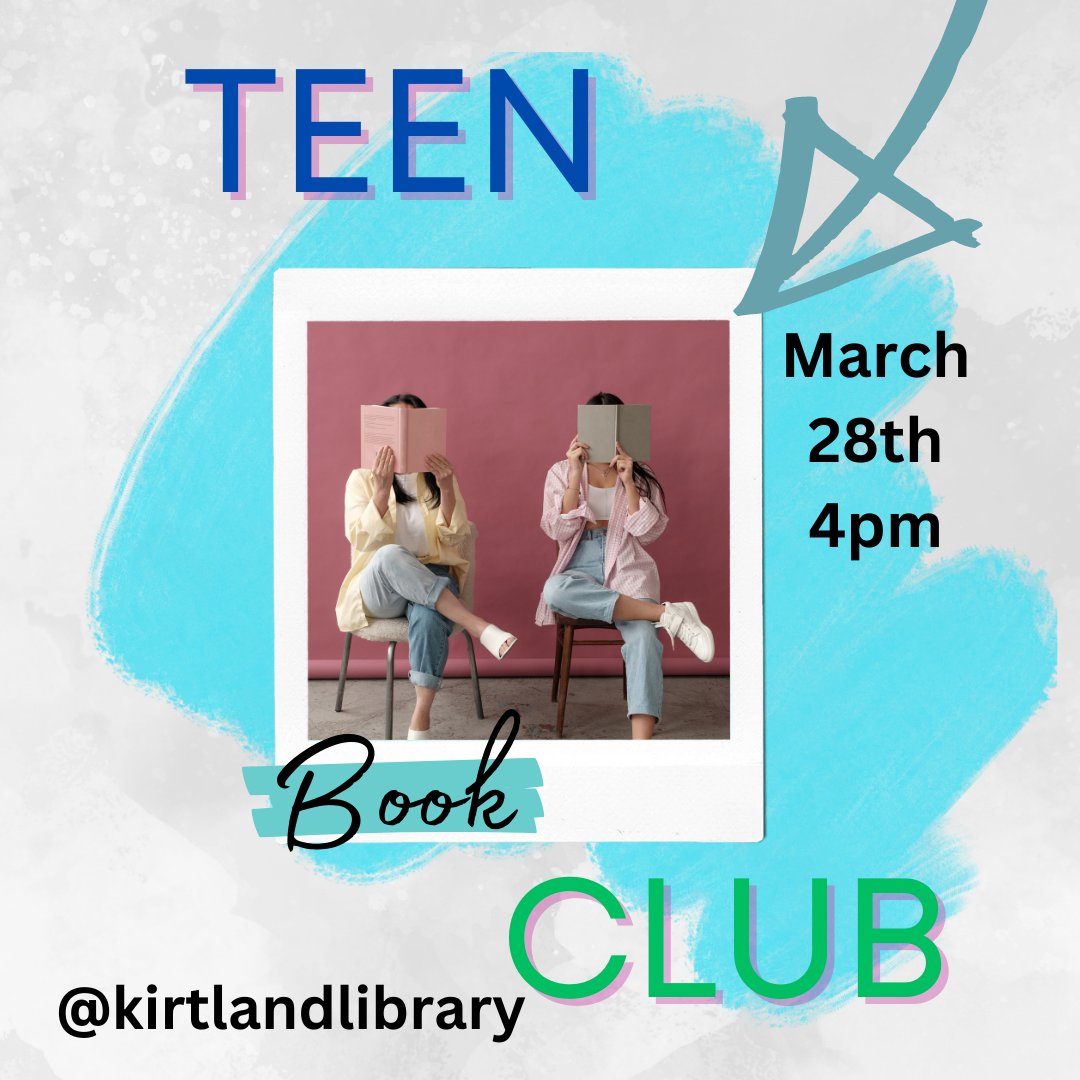 #kirtlandlibrary #teenreads #funforfree Sign up online: kirtland.lib.oh.us/content/teen-b…