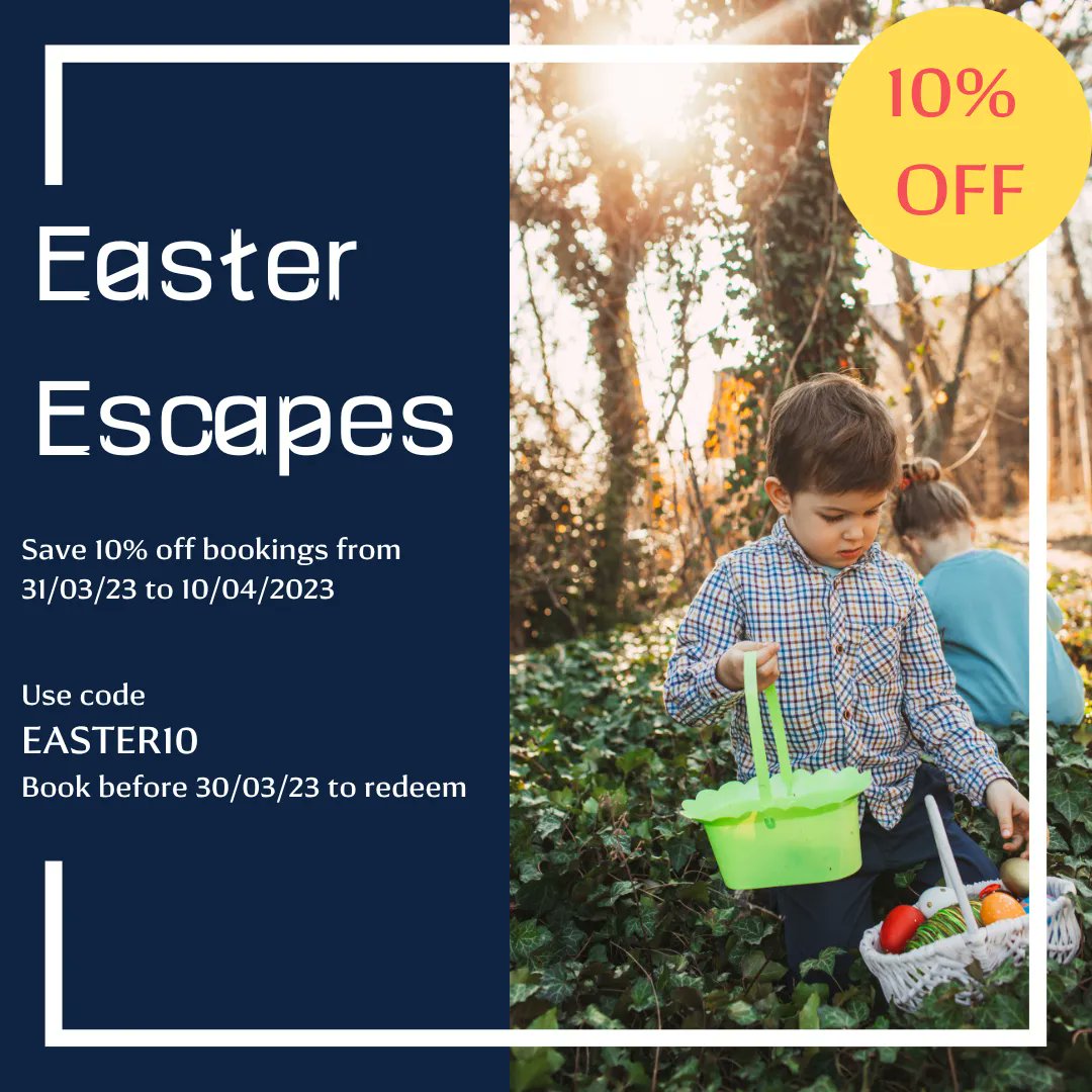 HighlandHols's tweet photo. Why not book an Easter Escape with Highland Holidays? 

As well as the discounts we offer on local activities through our Explorer Rewards - we are also offering an exclusive 10% discount on all bookings this Easter!*👇 

Book today - https://t.co/tyzWMEASXp 
#highlandholidays https://t.co/uAVUXv83JV