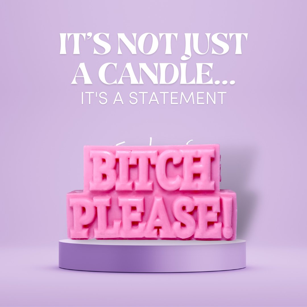 B*tch Please! Light up your life and add some attitude to your space.⁠ Keep it real with a candle that's as fierce and unapologetic as you are. 
⁠
Get £10 off for ONE WEEK ONLY, with code: B*tchPlease⁠
(Ends Sun 26th March at Midnight)
⁠
🛍️ tribal-unicorn.com/discount/B*tch…