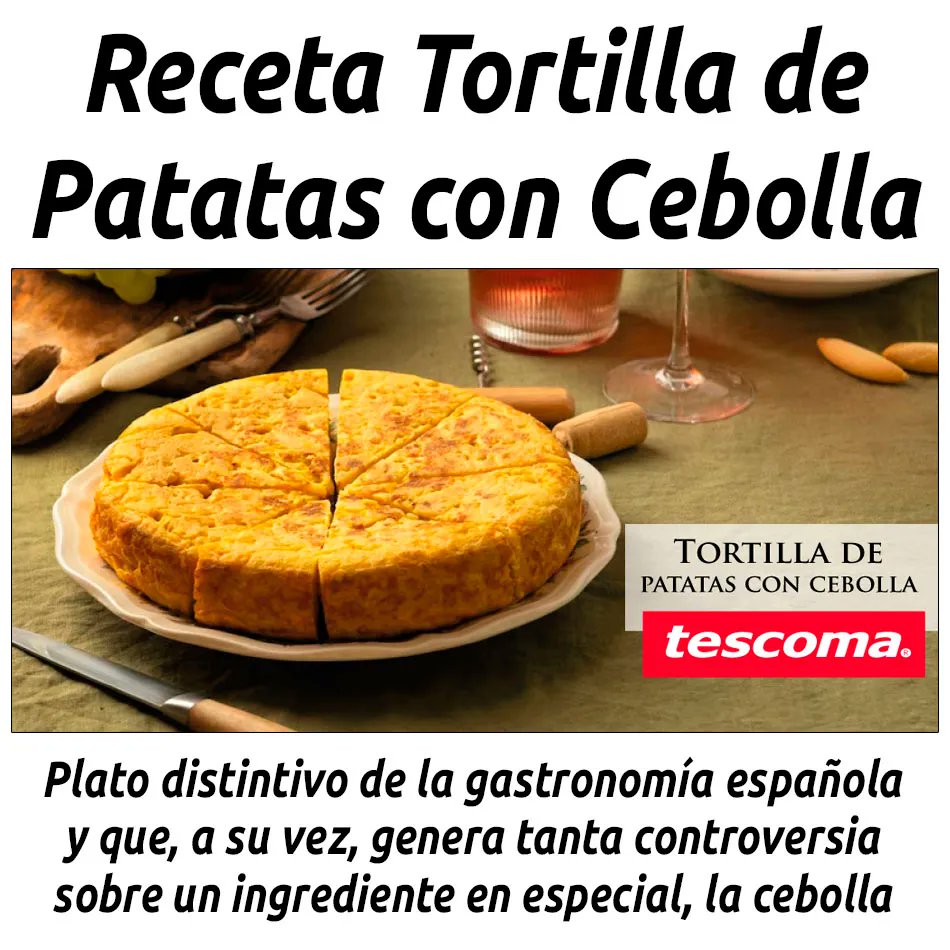 hosteleriaenvlc's tweet photo. RECETA TORTILLA DE PATATAS CON CEBOLLA
https://t.co/K8CKTRej74
@Tescoma #RecetaTortillaDePatatasConCebolla #RecetaTortillaDePatatas #Tescoma #HosteleriaEnValencia #RecetasDeCocina #Patatas #Cebollas #RecetasFaciles #RecetasEspanolas #RecetasTradicionales https://t.co/hKHdkMuxJr