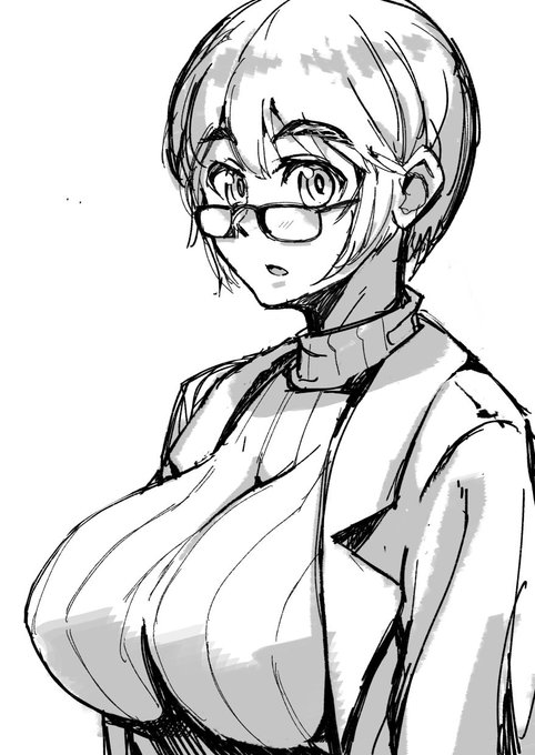 こういう上着を押しのける感じが好きです
っていう落書きです 