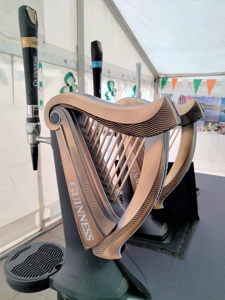 We have a fully stocked pop up bar at the Festival. Last year they sold 8 barrels of Guinness. This year's challenge is 10 barrels!