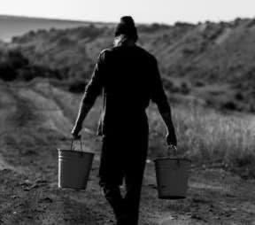 Once you carry your own water you will learn the value of every drop.