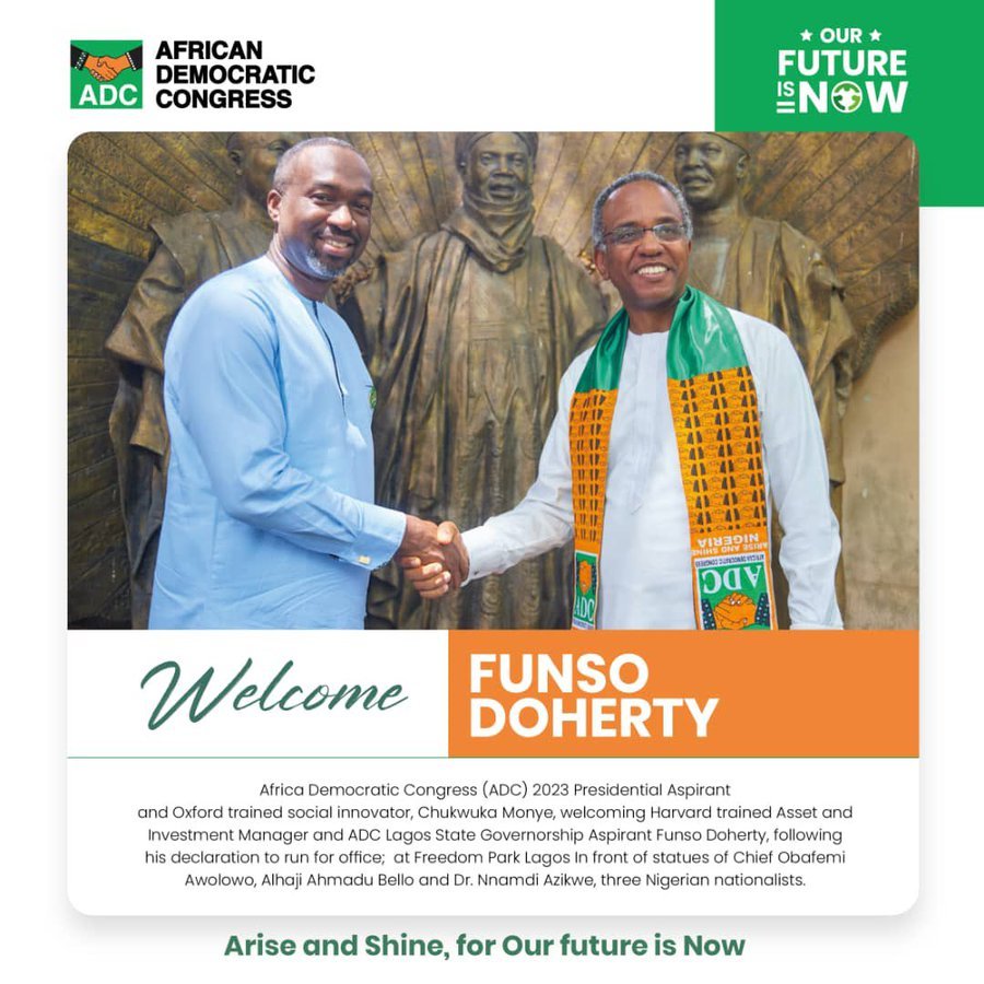 olajide_adams's tweet photo. For my friends and folks and everyone out there that's yet to make up their mind on who to vote for in Lagos State election, I give you FunsoDoherty once again. I truly believe in him.
#FD4Gov2023
#funshodoherty
#lagosstateinec https://t.co/NoDMjo1UyQ