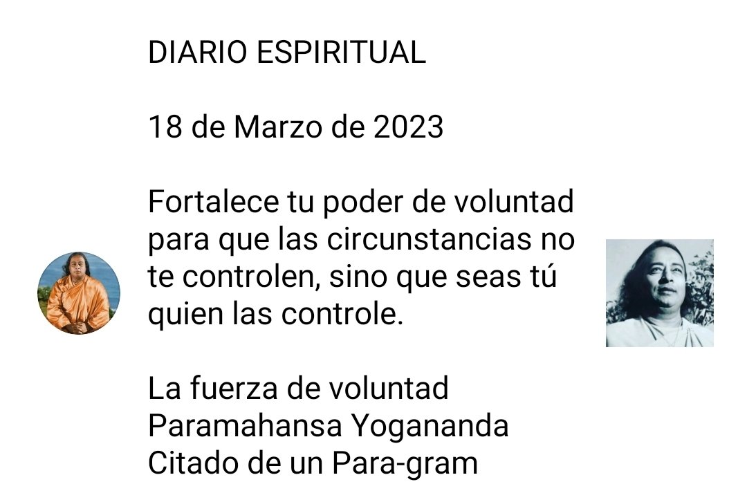 SRFsantodomingo's tweet image. 🌻🌻¡Buenos días! Un estupendo y feliz fin de semana, ¡bendiciones!🙏🏼🙏🏼
#TomaElControl #FuerzaDeVoluntad #ConfíaEnTi   #Dios #KriyaYoga #Yoga  #ParamahansaYogananda #SelfRealizationFellowship