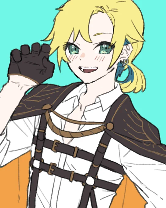 フォロワーさんとフォロワーさんのフォロワーさんに頼まれたやつを描きました 