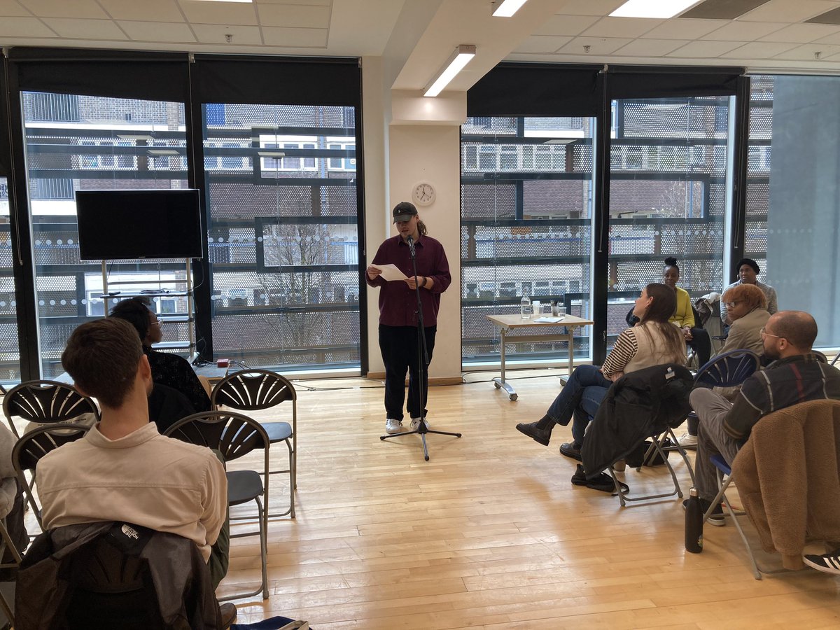 bobbynayyar's tweet photo. Fantastic poetry readings from @courtneyconrad_ Oakley Flanagan, @ceciliaknapp and Kareem Parkins-Brown #DeptfordLitFest @STWevents at @DeptfordLounge https://t.co/s18nGAnetR