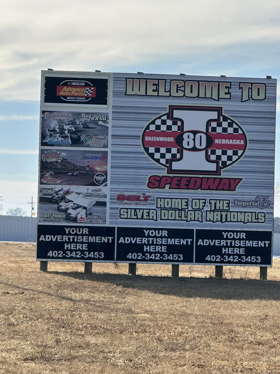 MadeInNeb's tweet image. Last look at the I-80 Speedway near Greenwood Nebraska